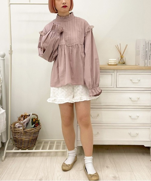 apres jour(アプレジュール)の「フリルネックピンタックブラウス【ZOZOTOWN限定アイテム】(シャツ/ブラウス・レディース・ブラック/ピンク系その他/オフホワイト・フリー/X-LARGE)」の19枚目の写真