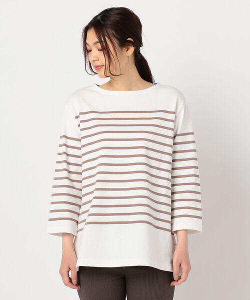 fredy repit(フレディレピ)の「パネルボーダー天竺プルオーバーカットソー(Tシャツ/カットソー・レディース・パープル系3/ブラウン系その他3/イエロー系3・38)」の20枚目の写真