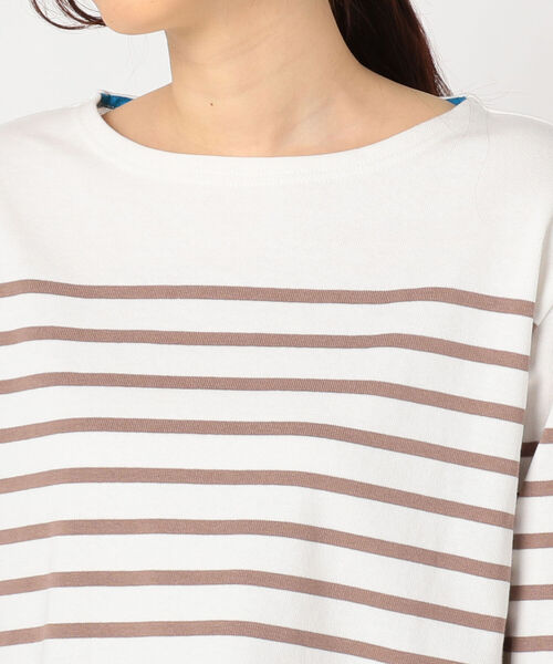 fredy repit(フレディレピ)の「パネルボーダー天竺プルオーバーカットソー(Tシャツ/カットソー・レディース・パープル系3/ブラウン系その他3/イエロー系3・38)」の16枚目の写真