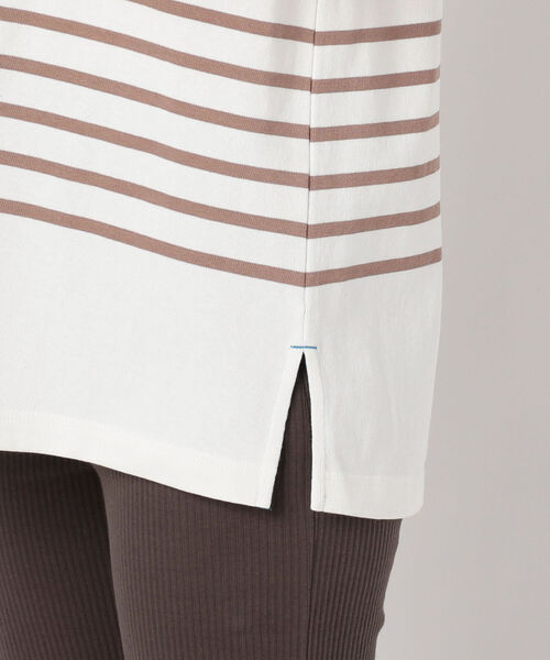 fredy repit(フレディレピ)の「パネルボーダー天竺プルオーバーカットソー(Tシャツ/カットソー・レディース・パープル系3/ブラウン系その他3/イエロー系3・38)」の8枚目の写真