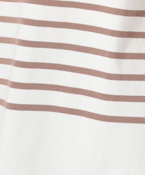 fredy repit(フレディレピ)の「パネルボーダー天竺プルオーバーカットソー(Tシャツ/カットソー・レディース・パープル系3/ブラウン系その他3/イエロー系3・38)」の4枚目の写真