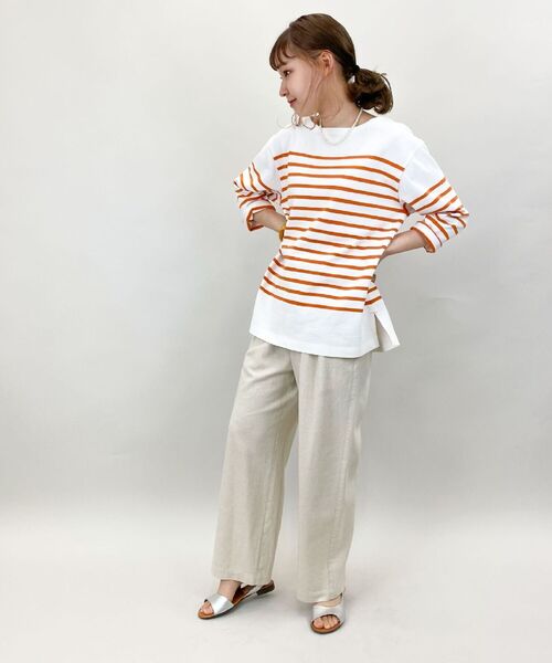 fredy repit(フレディレピ)の「パネルボーダー天竺プルオーバーカットソー(Tシャツ/カットソー・レディース・パープル系3/ブラウン系その他3/イエロー系3・38)」の22枚目の写真