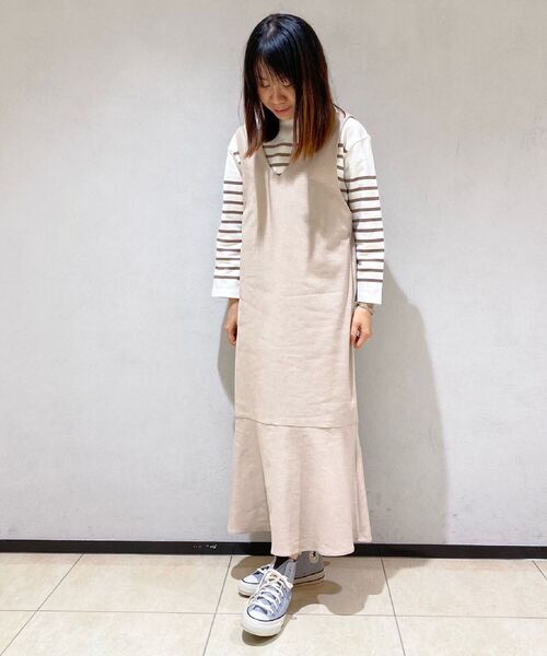 fredy repit(フレディレピ)の「パネルボーダー天竺プルオーバーカットソー(Tシャツ/カットソー・レディース・パープル系3/ブラウン系その他3/イエロー系3・38)」の19枚目の写真