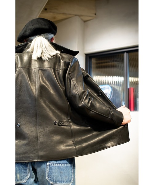 SEVESKIG（セヴシグ）の「SEVESKIG/セヴシグ/レザーカーコート