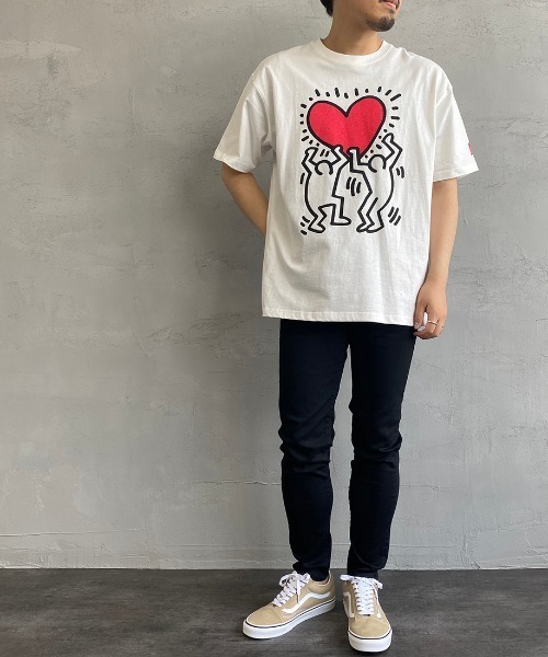 Manhattan Portage（マンハッタンポーテージ）の「[MANHATTAN PORTAGE/マンハッタンポーテージ] Keith Haring/キースへリング アートプリントT（Tシャツ/カットソー・レディース・ホワイト・M/L）」の19枚目の写真