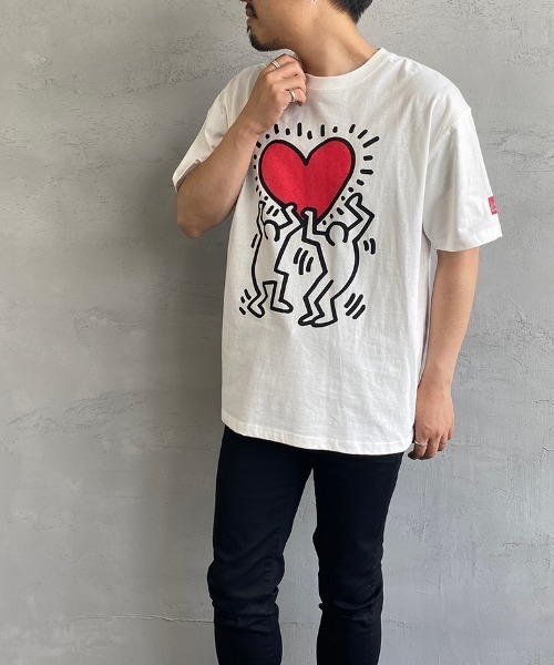 Manhattan Portage（マンハッタンポーテージ）の「[MANHATTAN PORTAGE/マンハッタンポーテージ] Keith Haring/キースへリング アートプリントT（Tシャツ/カットソー・レディース・ホワイト・M/L）」の18枚目の写真