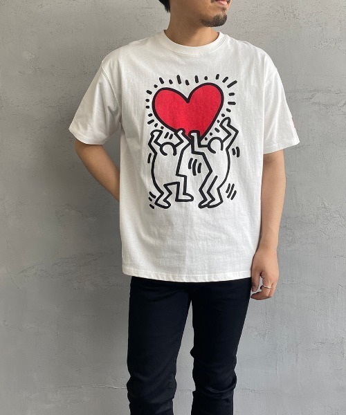 Manhattan Portage（マンハッタンポーテージ）の「[MANHATTAN PORTAGE/マンハッタンポーテージ] Keith Haring/キースへリング アートプリントT（Tシャツ/カットソー・レディース・ホワイト・M/L）」の15枚目の写真