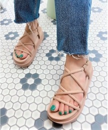 【21SS新作】【REZOY】コードストラップフットベッドサンダル