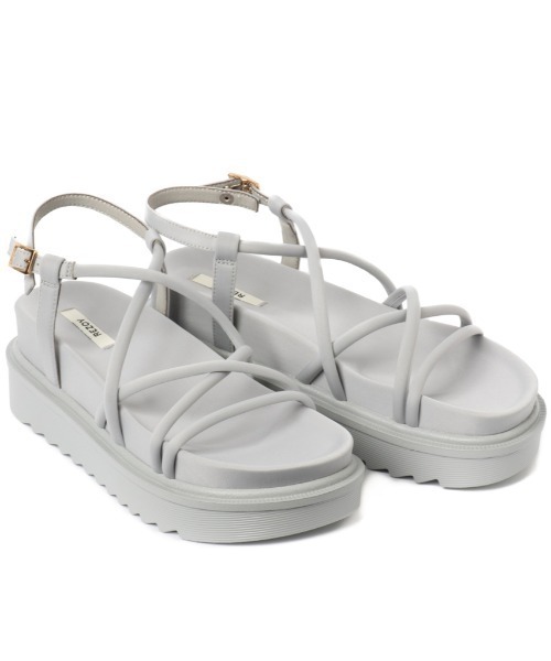 REZOY（リゾイ）の「【21SS新作】【REZOY】コードストラップフットベッドサンダル（サンダル・レディース・ライトブルー/ブラック/アイボリー/モカ/ピンクベージュ・LL/S/M/L）」の14枚目の写真