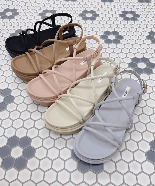 REZOY（リゾイ）の「【21SS新作】【REZOY】コードストラップフットベッドサンダル（サンダル・レディース・ライトブルー/ブラック/アイボリー/モカ/ピンクベージュ・LL/S/M/L）」の10枚目の写真