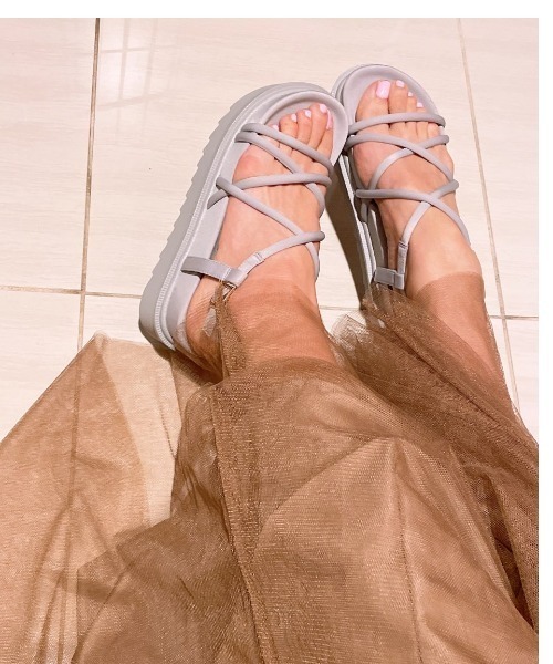 REZOY（リゾイ）の「【21SS新作】【REZOY】コードストラップフットベッドサンダル（サンダル・レディース・ライトブルー/ブラック/アイボリー/モカ/ピンクベージュ・LL/S/M/L）」の22枚目の写真