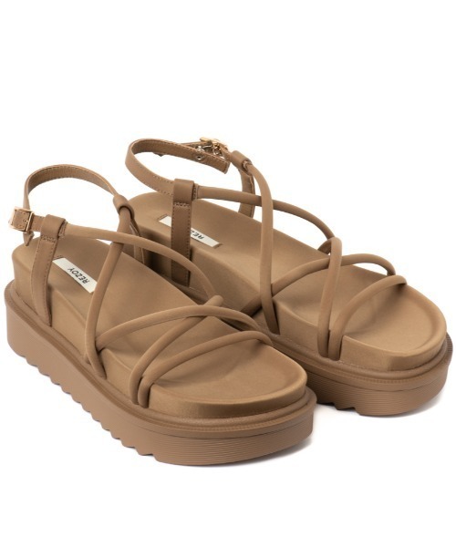 REZOY（リゾイ）の「【21SS新作】【REZOY】コードストラップフットベッドサンダル（サンダル・レディース・ライトブルー/ブラック/アイボリー/モカ/ピンクベージュ・LL/S/M/L）」の20枚目の写真