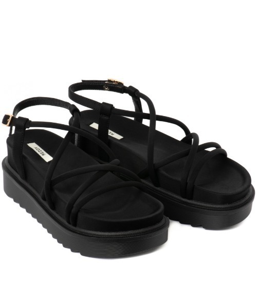 REZOY（リゾイ）の「【21SS新作】【REZOY】コードストラップフットベッドサンダル（サンダル・レディース・ライトブルー/ブラック/アイボリー/モカ/ピンクベージュ・LL/S/M/L）」の18枚目の写真