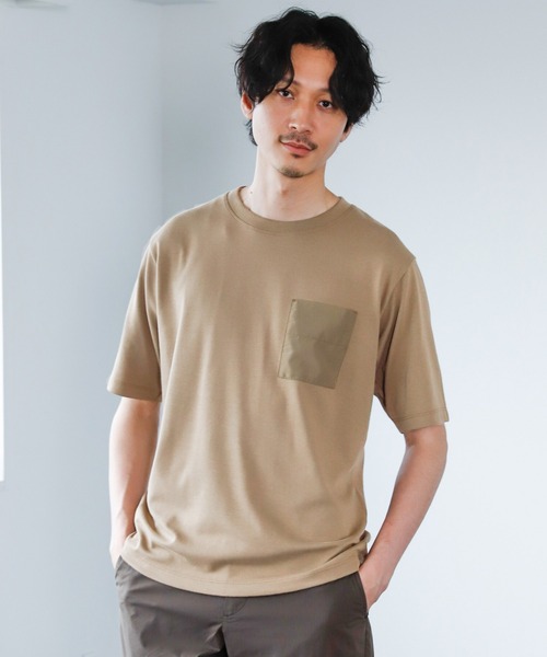 GLOBAL WORK（グローバルワーク）の「冷感マルチファンクションT/928147（Tシャツ/カットソー・メンズ・グレー系その他6/ホワイト/ブラック/ライトグレー/ベージュ/ミント・SMALL/X-LARGE/MEDIUM/LARGE）」の5枚目の写真