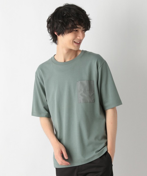 GLOBAL WORK（グローバルワーク）の「冷感マルチファンクションT/928147（Tシャツ/カットソー・メンズ・グレー系その他6/ホワイト/ブラック/ライトグレー/ベージュ/ミント・SMALL/X-LARGE/MEDIUM/LARGE）」の12枚目の写真