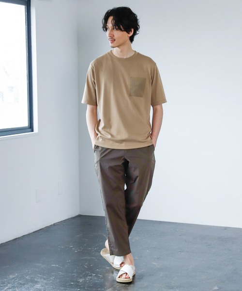 GLOBAL WORK（グローバルワーク）の「冷感マルチファンクションT/928147（Tシャツ/カットソー・メンズ・グレー系その他6/ホワイト/ブラック/ライトグレー/ベージュ/ミント・SMALL/X-LARGE/MEDIUM/LARGE）」の7枚目の写真