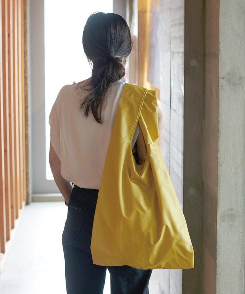 PU square bag BIG（エコバッグ/サブバッグ）｜392 plusm