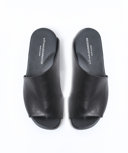 alfredoBANNISTER（アルフレッドバニスター）の「【追加生産】アシメントリー レザー ミュールサンダル（サンダル・メンズ・ブラック・40/41/42/43/44）」の9枚目の写真