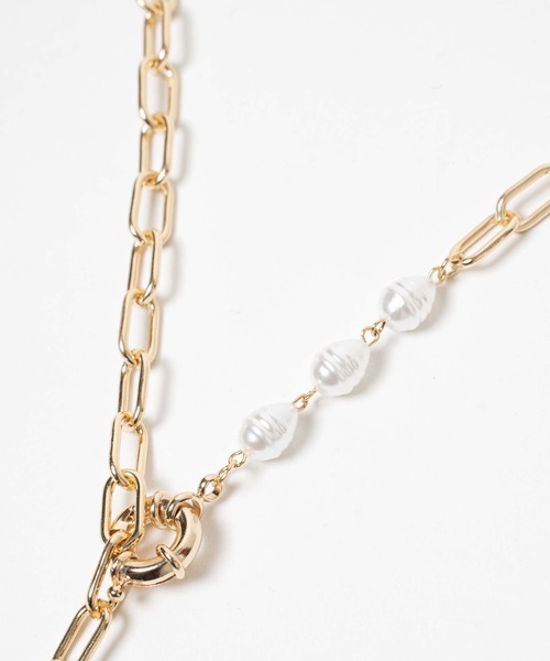 WEGO（ウィゴー）の「WEGO/パールミックスネックレス（ネックレス・レディース・その他1・FREE）」の2枚目の写真