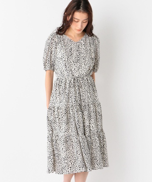 MEW'S REFINED CLOTHES（ミューズリファインドクローズ）の「前後2wayティアードワンピース（ワンピース・レディース・ブラック/ホワイト/ライトグリーン・MEDIUM）」の7枚目の写真