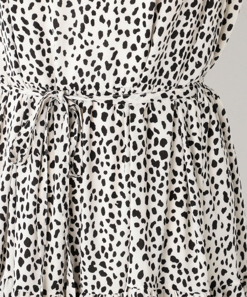 MEW'S REFINED CLOTHES（ミューズリファインドクローズ）の「前後2wayティアードワンピース（ワンピース・レディース・ブラック/ホワイト/ライトグリーン・MEDIUM）」の12枚目の写真