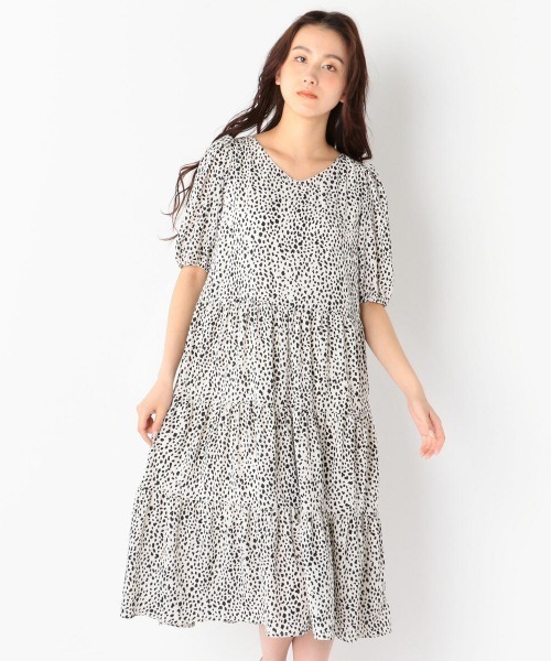 MEW'S REFINED CLOTHES（ミューズリファインドクローズ）の「前後2wayティアードワンピース（ワンピース・レディース・ブラック/ホワイト/ライトグリーン・MEDIUM）」の16枚目の写真