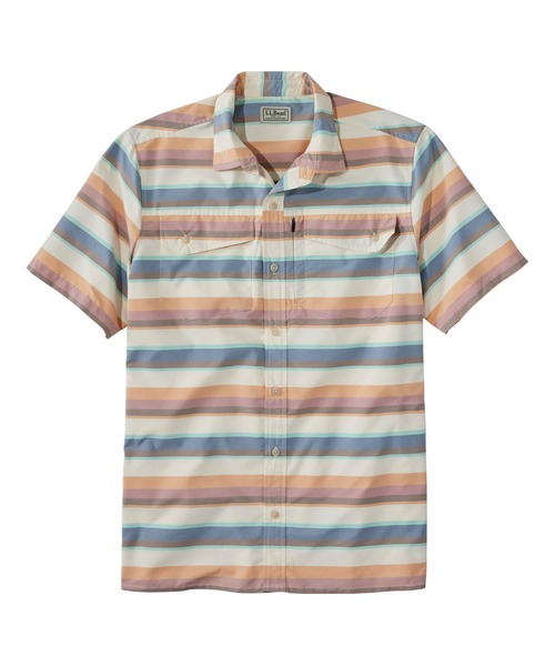 L.L.Bean(エルエルビーン)の「サンスマート・クール・ウィーブ・シャツ、半袖 ジャパン・フィット(シャツ/ブラウス・メンズ・グレー/ターコイズブルー/オレンジ/グレー系その他/ネイビー/ブルー系その他/レッド系その他/グリーン系その他/マルチ/ブルー系その他2/ブルー系その他3/ブルーグリーン/レッド系その他2/グリーン系その他2/ベージュ系その他/グリーン系その他3/ベージュ系その他2/グレー系その他2/パープル系その他・SMALL/MEDIUM/LARGE/X-LARGE/XX-LARGE)」の5枚目の写真
