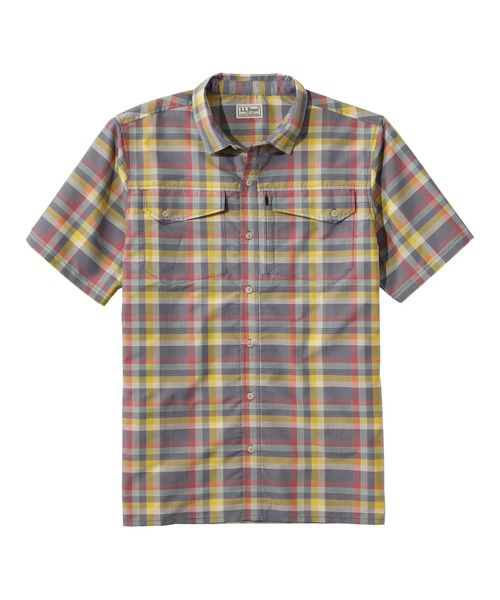 L.L.Bean(エルエルビーン)の「サンスマート・クール・ウィーブ・シャツ、半袖 ジャパン・フィット(シャツ/ブラウス・メンズ・グレー/ターコイズブルー/オレンジ/グレー系その他/ネイビー/ブルー系その他/レッド系その他/グリーン系その他/マルチ/ブルー系その他2/ブルー系その他3/ブルーグリーン/レッド系その他2/グリーン系その他2/ベージュ系その他/グリーン系その他3/ベージュ系その他2/グレー系その他2/パープル系その他・SMALL/MEDIUM/LARGE/X-LARGE/XX-LARGE)」の4枚目の写真