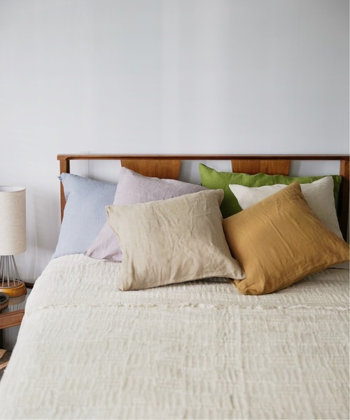 journal standard Furniture (ジャーナルスタンダードファニチャー)の「LINEN PILLOW 43X63 リネンピロークッションカバー(クッション/クッションカバー・レディース・アイボリー/Purple・FREE)」の11枚目の写真