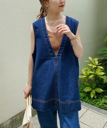 CAPRICIEUX LE'MAGE | 〈WEB限定〉Vネックデニムベスト(ベスト)