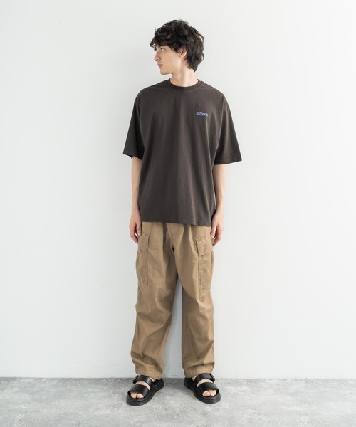 Rocky Monroe（ロッキーモンロー）の「ミリタリー 綾織 ワイド バルーン カーゴパンツ（カーゴパンツ・メンズ・ブラック/ベージュ/ネイビー/オフホワイト/オリーブ・S/M/L）」の18枚目の写真