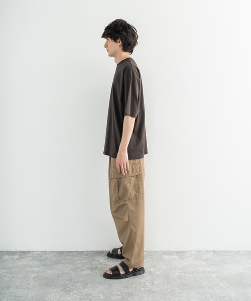 Rocky Monroe（ロッキーモンロー）の「ミリタリー 綾織 ワイド バルーン カーゴパンツ（カーゴパンツ・メンズ・ブラック/ベージュ/ネイビー/オフホワイト/オリーブ・S/M/L）」の19枚目の写真