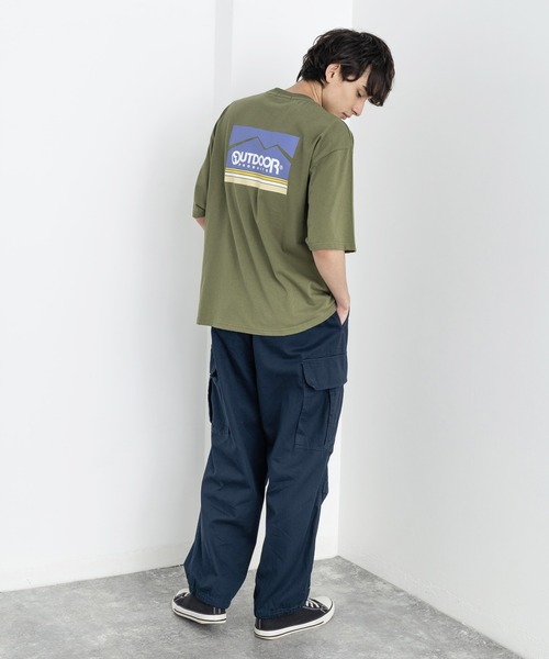 Rocky Monroe（ロッキーモンロー）の「ミリタリー 綾織 ワイド バルーン カーゴパンツ（カーゴパンツ・メンズ・ブラック/ベージュ/ネイビー/オフホワイト/オリーブ・S/M/L）」の6枚目の写真