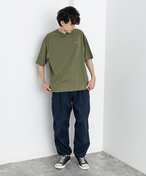 Rocky Monroe（ロッキーモンロー）の「ミリタリー 綾織 ワイド バルーン カーゴパンツ（カーゴパンツ・メンズ・ブラック/ベージュ/ネイビー/オフホワイト/オリーブ・S/M/L）」の7枚目の写真