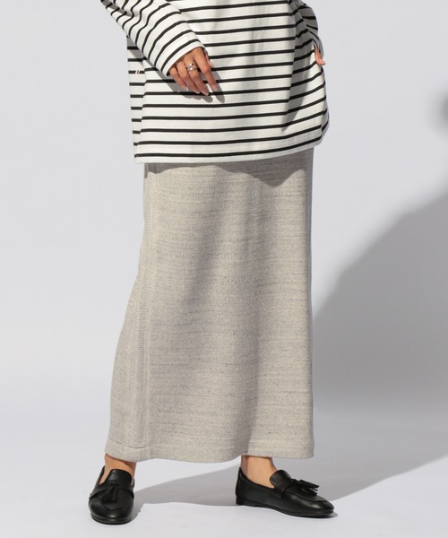 BAYFLOW（ベイフロー）の「カットソーリブスカート（スカート・レディース・ブラック/ライトグレー/ブラウン・SMALL/MEDIUM）」の6枚目の写真