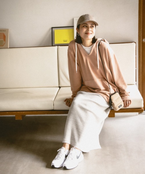 BAYFLOW（ベイフロー）の「カットソーリブスカート（スカート・レディース・ブラック/ライトグレー/ブラウン・SMALL/MEDIUM）」の4枚目の写真