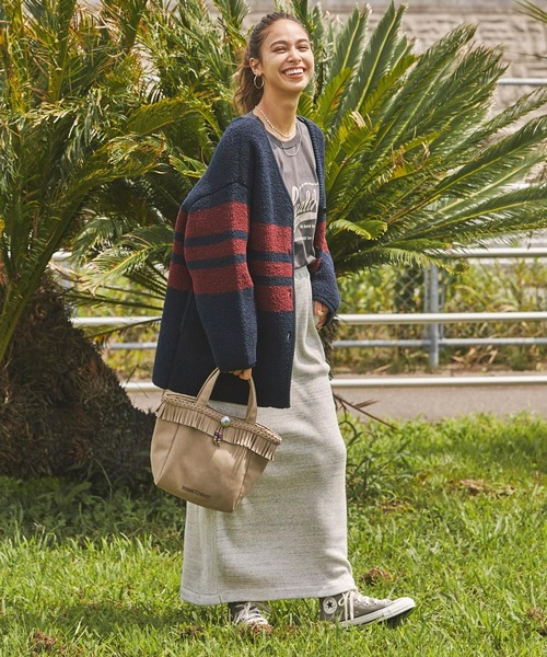 BAYFLOW（ベイフロー）の「カットソーリブスカート（スカート・レディース・ブラック/ライトグレー/ブラウン・SMALL/MEDIUM）」の8枚目の写真