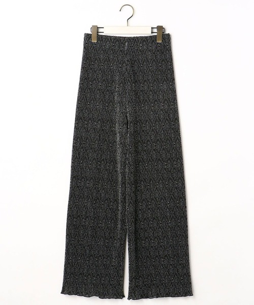 NICOLE white（ニコルホワイト）の「ダマスク柄プリーツパンツ（その他パンツ・レディース・ブラック系/オフホワイト・FREE）」の4枚目の写真