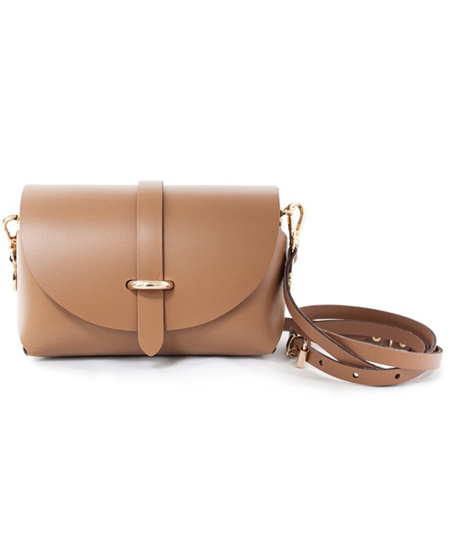 VICE VERSA(バイスバース)の「【VICE VERSA/バイスベルサ】ミニレザーショルダーバッグ ポシェット(ショルダーバッグ・レディース・ベージュ/ブラック/シルバー・FREE)」の3枚目の写真