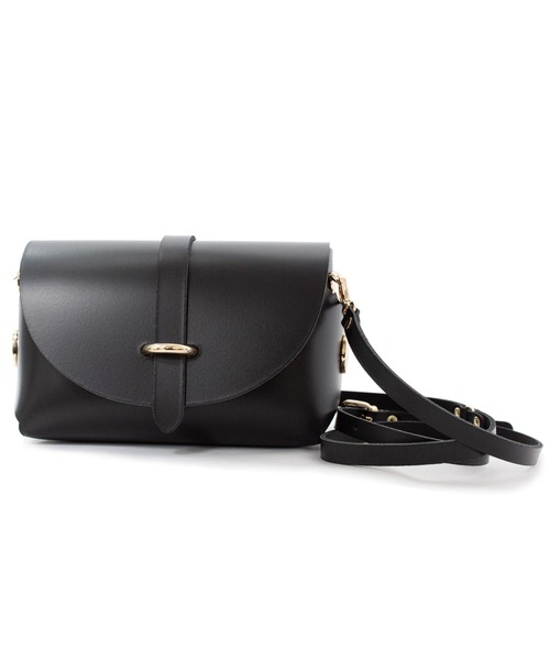 VICE VERSA(バイスバース)の「【VICE VERSA/バイスベルサ】ミニレザーショルダーバッグ ポシェット(ショルダーバッグ・レディース・ベージュ/ブラック/シルバー・FREE)」の2枚目の写真