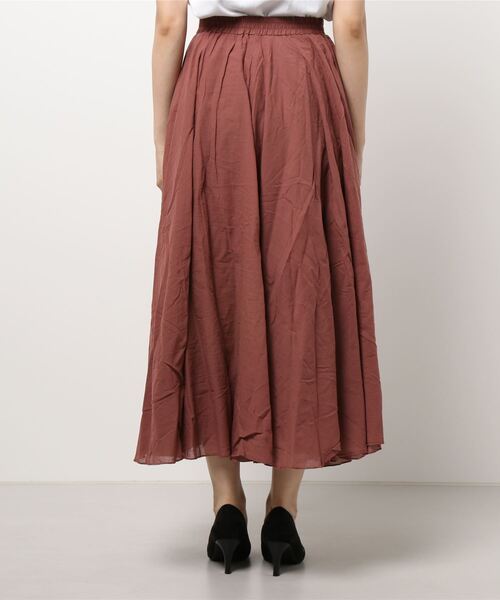 Samansa Mos2（サマンサ モスモス）の「ボイル柄アソートサーキュラースカート（スカート・レディース・オフホワイト/チャコール/レッド/ブルー/ブラウン/イエロー/ブラック/パープル・ﾌﾘ-）」の10枚目の写真