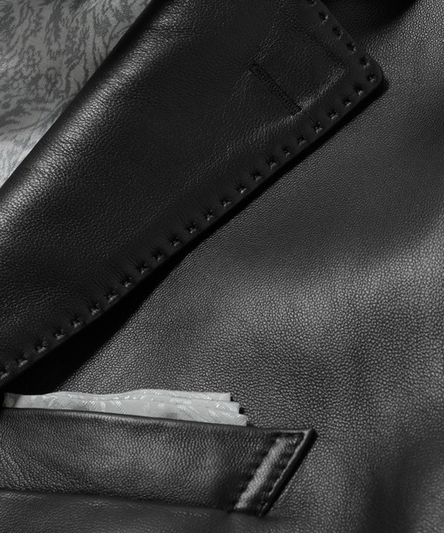 MEN'S BIGI（メンズビギ）の「ラムレザー テーラードジャケット（テーラードジャケット・メンズ・ブラック/ネイビー・03/02/01/04）」の17枚目の写真