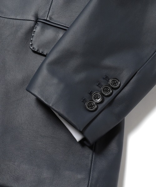 MEN'S BIGI（メンズビギ）の「ラムレザー テーラードジャケット（テーラードジャケット・メンズ・ブラック/ネイビー・03/02/01/04）」の15枚目の写真