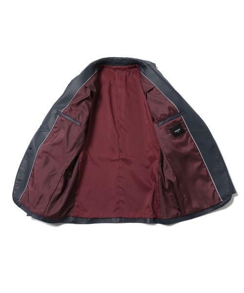 MEN'S BIGI（メンズビギ）の「ラムレザー テーラードジャケット（テーラードジャケット・メンズ・ブラック/ネイビー・03/02/01/04）」の18枚目の写真