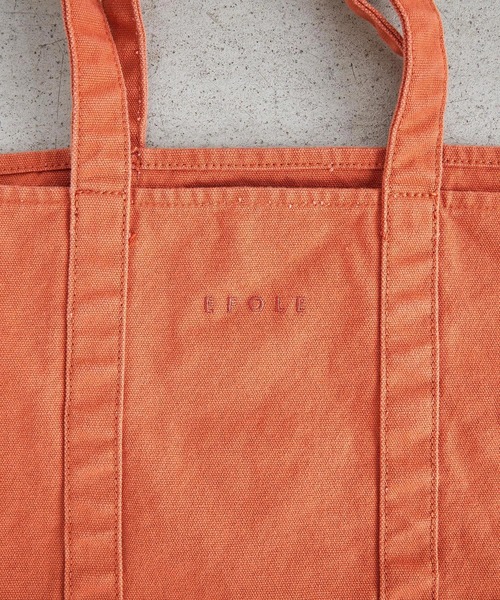 EFOLE（エフォル）の「キャンバス　ウォッシャブル　カラー　トートバッグ（トートバッグ・レディース・オフホワイト/オレンジ/ブルー・FREE）」の9枚目の写真