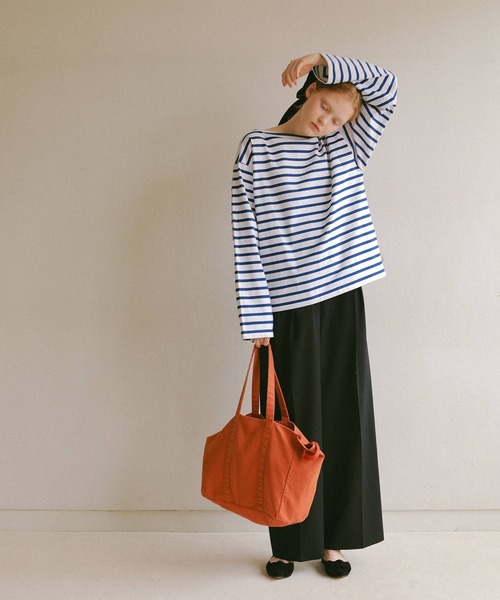 EFOLE（エフォル）の「キャンバス　ウォッシャブル　カラー　トートバッグ（トートバッグ・レディース・オフホワイト/オレンジ/ブルー・FREE）」の13枚目の写真