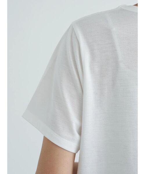 earth music&ecology（アースミュージックアンドエコロジー）の「PAS DE NOUVEELESちびT ＊（Tシャツ/カットソー・レディース・チャコールグレー/オフホワイト・S/M）」の10枚目の写真