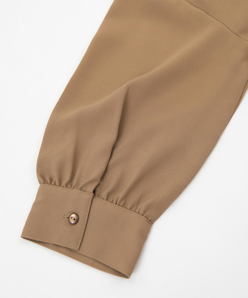 titivate（ティティベイト）の「つけ襟7分袖ﾌﾞﾗｳｽ（シャツ/ブラウス・レディース・ホワイト/ブラック/ブラウン・M）」の16枚目の写真