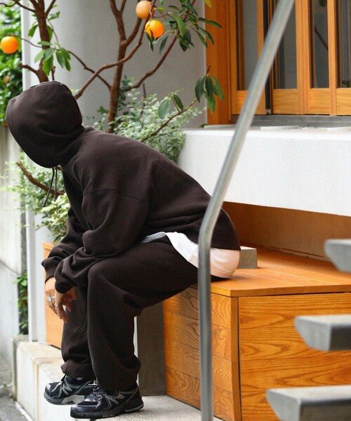 FREAK'S STORE（フリークスストア）の「WEB限定 12oz ヘビーウェイト バルーン スウェットパンツ/セットアップ対応（スウェットパンツ・メンズ・杢グレー/ブラック/ネイビー/ブラウン/ナチュラル・MEDIUM/LARGE/SMALL）」の18枚目の写真