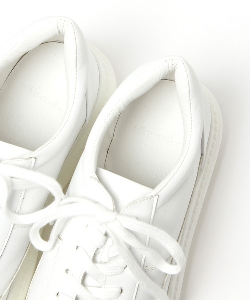 niko and...(ニコアンド)の「オリジナル厚底スニーカー(スニーカー・レディース・ブラック/オフホワイト・SMALL/MEDIUM/LARGE)」の20枚目の写真